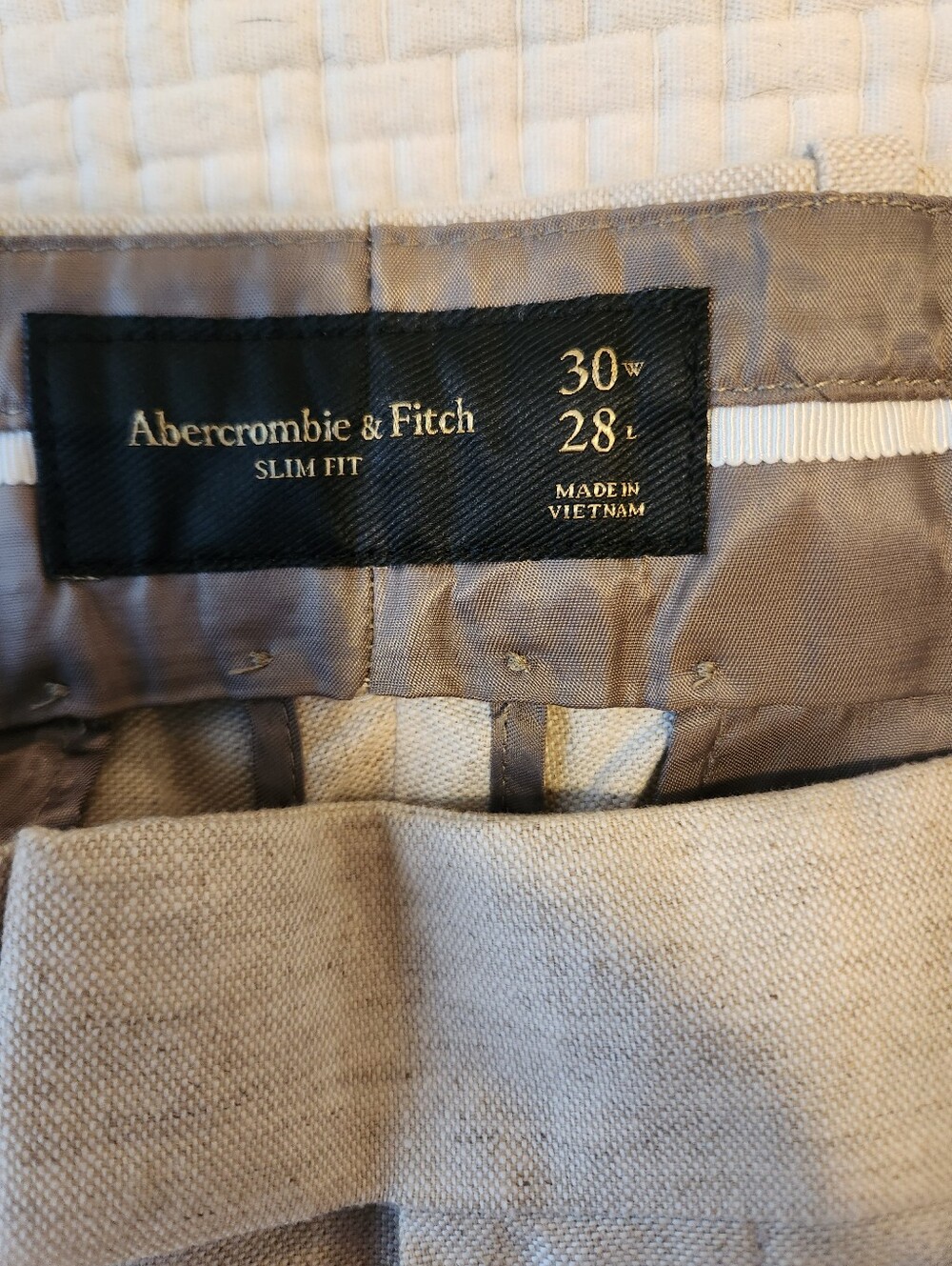 NWT Men's Abercrombie and Fitch Linen Blend Dress Pants Size 30 - Picture 5 of 7